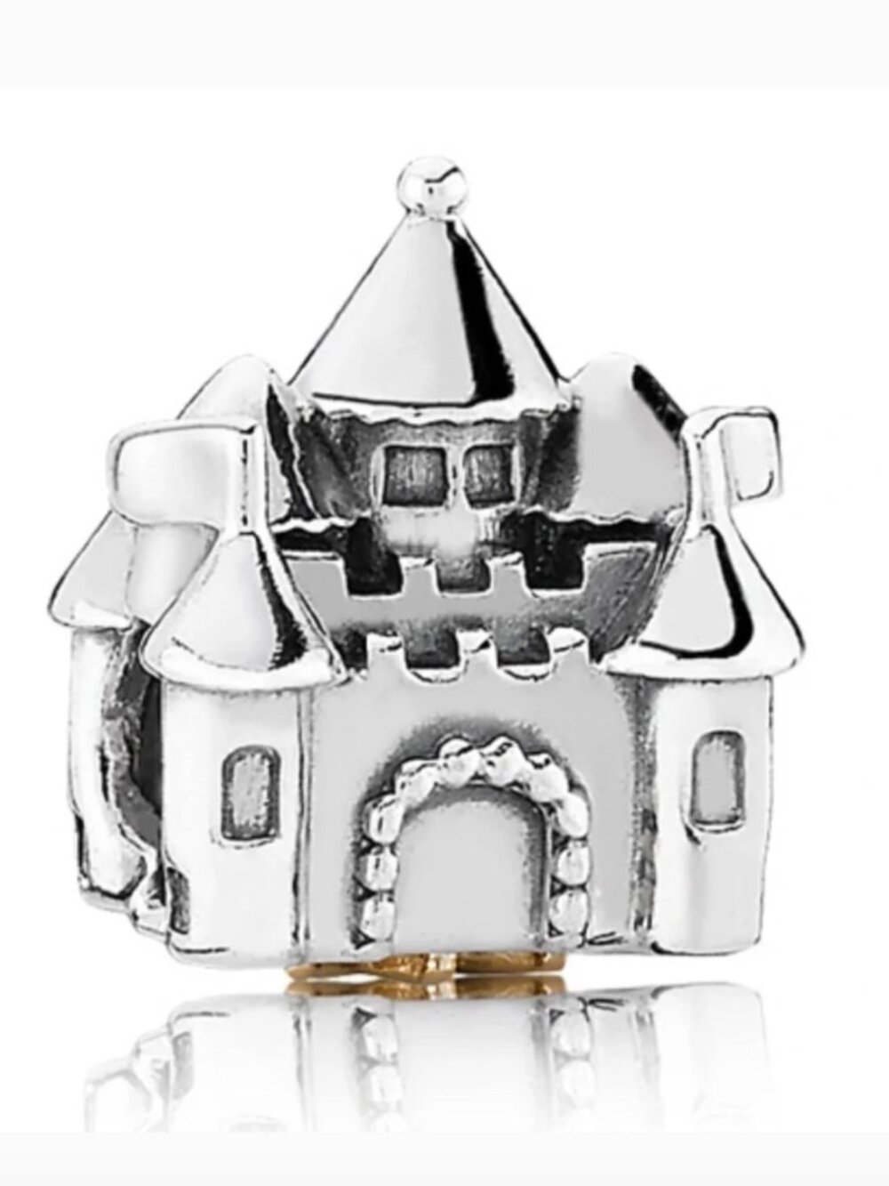 Authentic PANDORA Happily Ever After Castle Charm 791133PCZ Retired 14K Gold